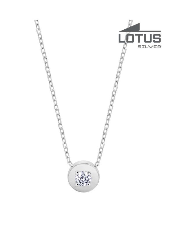 LOTUS SILVER NECKLACE